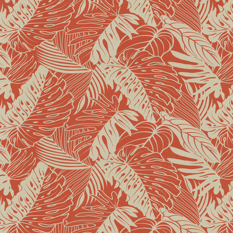 Leaf Reef 802671 Tangerine Tommy Bahama Outdoor Fabric