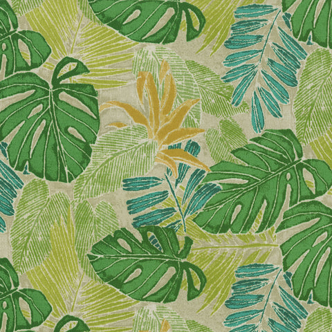 TBO Batik Leaves 802712 Meadow Tommy Bahama Home Outdoor Fabric