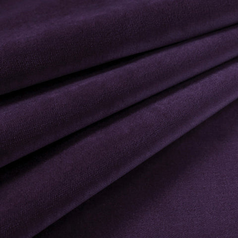 Velvet Upholstery Fabric Como 125 Deep Purple