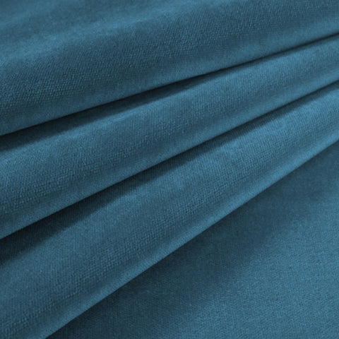 Velvet Upholstery Fabric Como 170 Cyan
