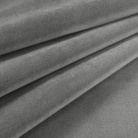 Velvet Upholstery Fabric Como 943 Grey Cloud