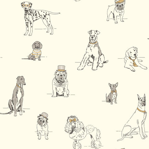 Ashford Toiles Dog's Life Wallpaper (AF1938_B12)