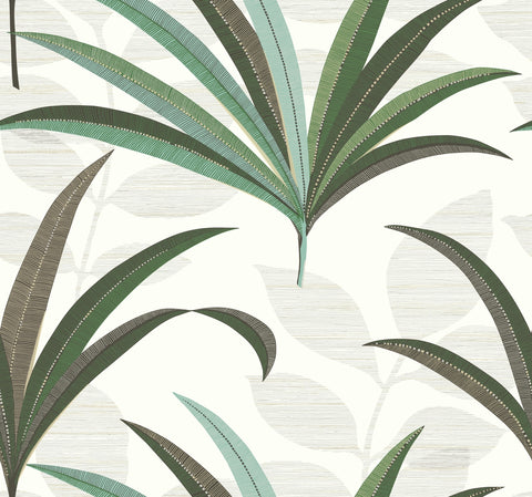 CA1553 White/Off Whites El Morocco Palm Wallpaper