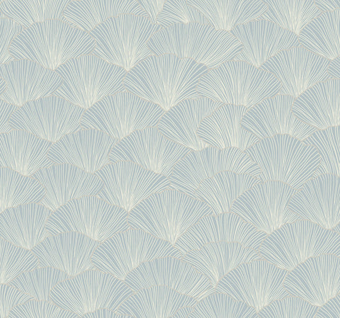 CI2338 Blue Luminous Ginkgo Wallpaper