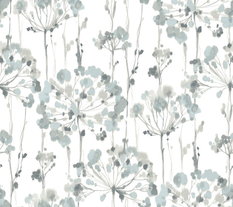 CI2426 Blue Gray Flourish Wallpaper