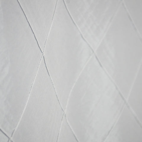 Colchester White Pintuck Diamond Fabric