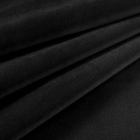 Velvet Upholstery Fabric Como 100 Black