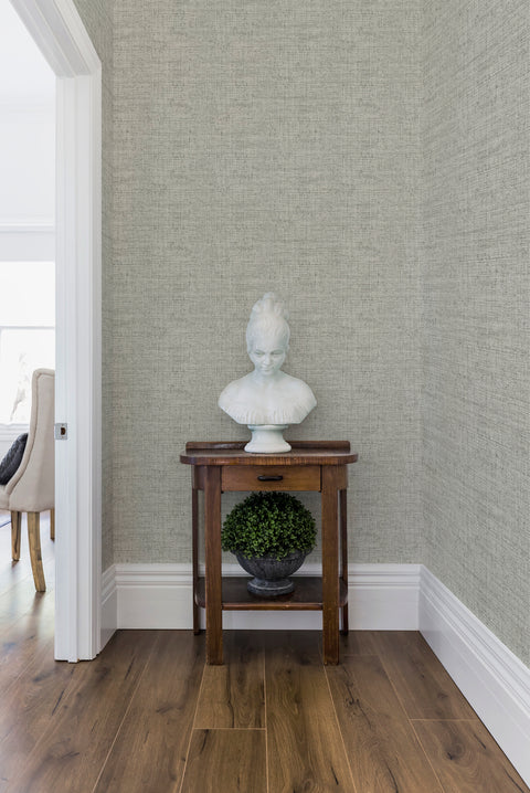 CY1558 White/Off Whites Papyrus Weave Wallpaper