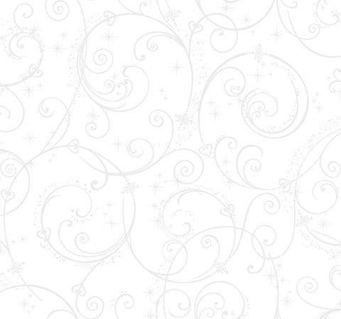 DI0906 White/Glitter Disney Princess Perfect Scroll Wallpaper