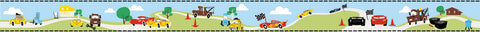 DI0919BD Light Blue/Yellow Disney and Pixar Cars Border Wallpaper Border