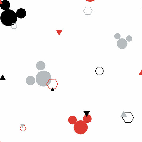 DI0927 Red/Black Disney Minnie Mouse Dots Wallpaper