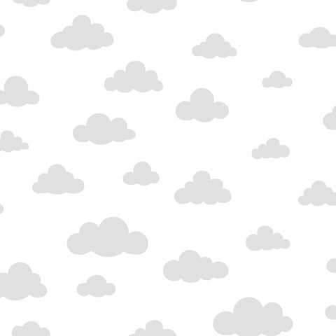 DI0974 Gray Disney Winnie the Pooh Cloud Wallpaper