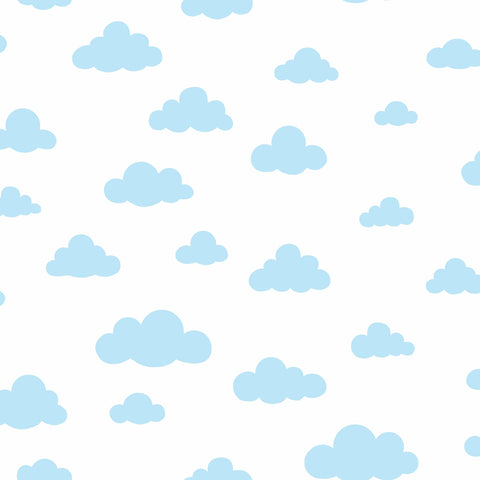 DI0975 Blue Disney Winnie the Pooh Cloud Wallpaper