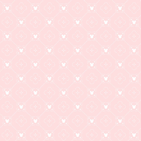 DI0979 Pink Disney Mickey Mouse Argyle Wallpaper