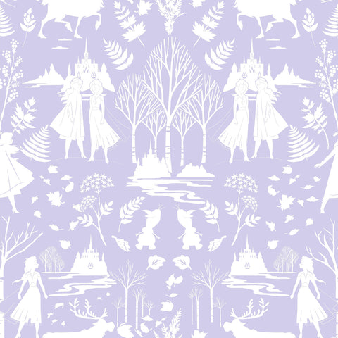 DI1013 Purple/Glitter Disney Frozen 2 Nordic Wallpaper