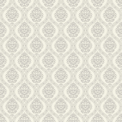 DM5027 Taupe Petite Ogee Wallpaper