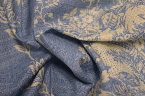 Country House Toile Chambray Waverly Fabric