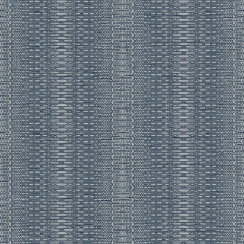 FH4011 Navy Market Stripe Wallpaper