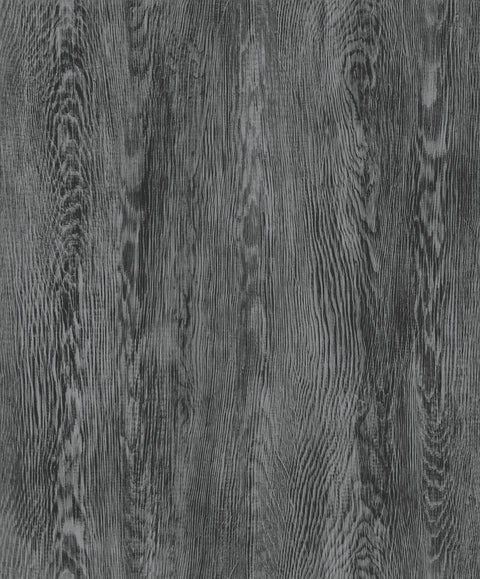 FH4055 Black Quarter Sawn Wood Wallpaper