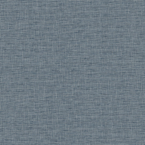 FH4057 Navy Silk Linen Weave Wallpaper