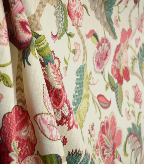 Finders Keepers Raspberry P Kaufmann Floral Fabric