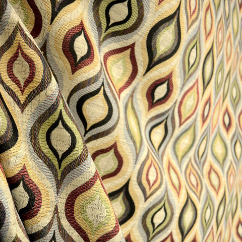 Garrett Redstone Geometric Trellis Fabric