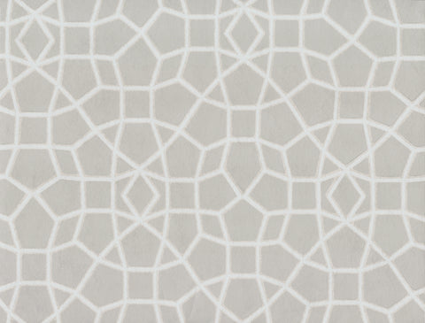 HC7526 Lt Grey/Cream Sculptural Web Wallpaper