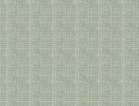 HO2166 Green Shirting Plaid Wallpaper