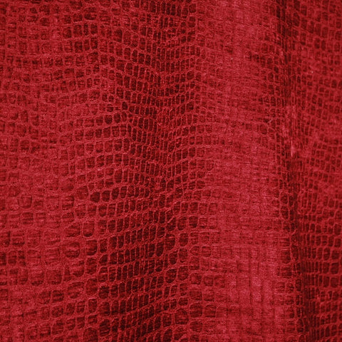 Hook Merlot Caiman Animal Print Fabric