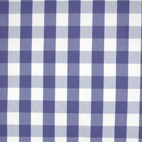 Hop Scott Lilac Purple White Check Drapery Fabric