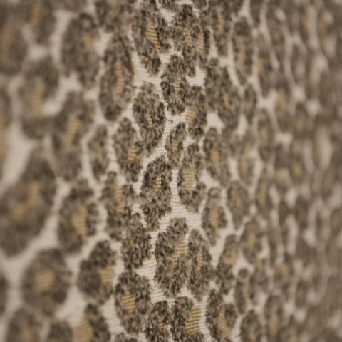 K-Hutton Truffle Cheetah Print Chenille Upholstery Fabric