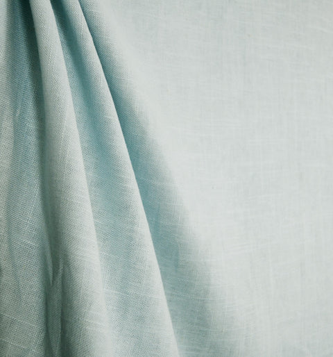 Jefferson Linen Sky Blue Curtain Fabric