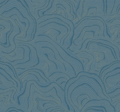 KT2163 Blue Geodes Wallpaper