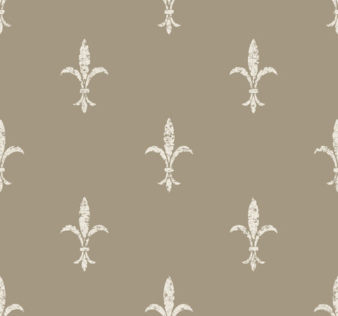 KT2195 Glint/Cream Fleur De Lis Wallpaper