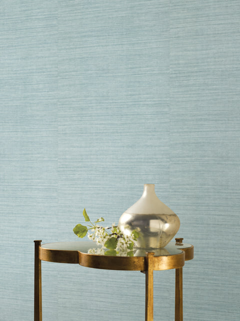 KT2250N Blue Silk Elegance Wallpaper