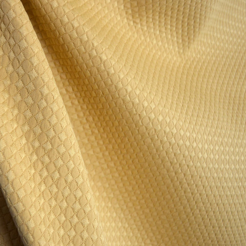 Linton Amber Gold Diamond Matelasse Texture Upholstery Fabric
