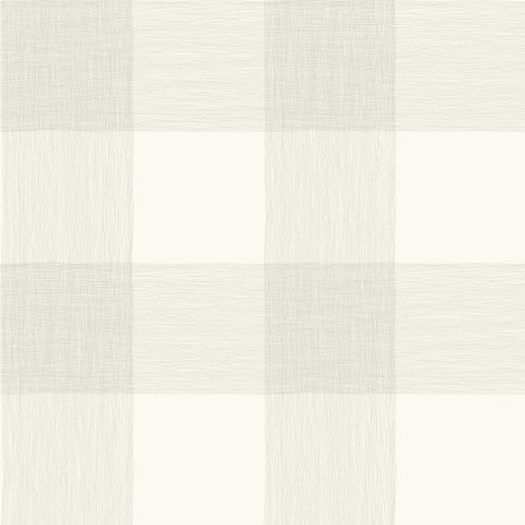 ME1524 Grey White Common Thread Buffalo Check Wallpaper