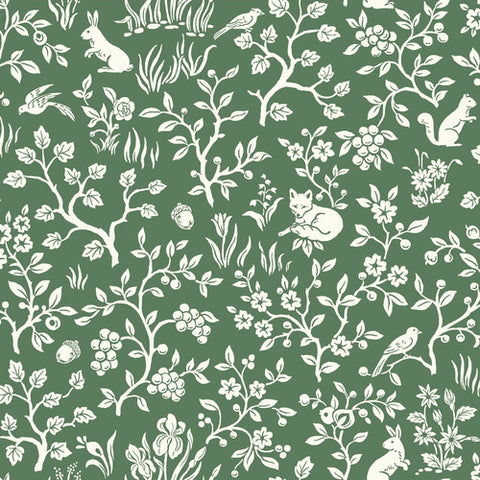 Fox & Hare Forest Green Magnolia Home Vol. II Wallpaper