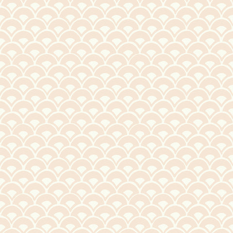 MK1153 Stacked Scallops Pink Wallpaper