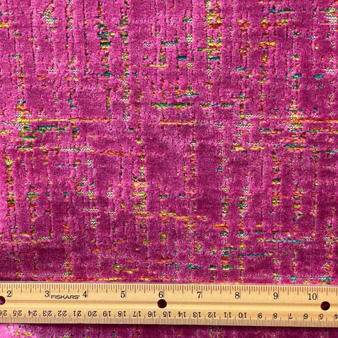 Moonstruck Fuchsia Cut Velvet Covington Fabric
