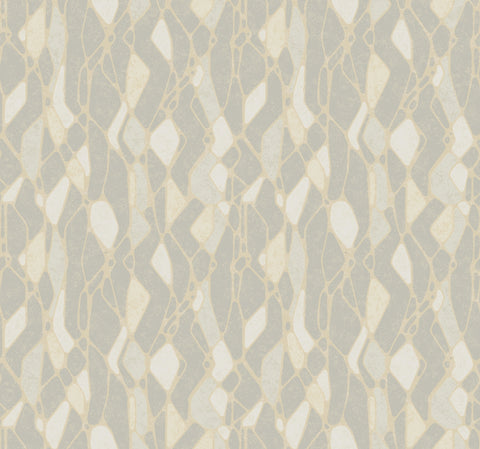 NA0510 Grey Stained Glass Wallpaper