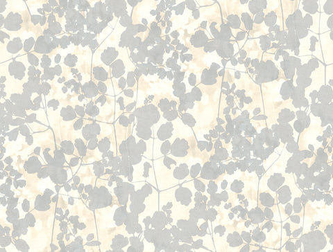NA0520 Cream Pressed Leaves Wallpaper