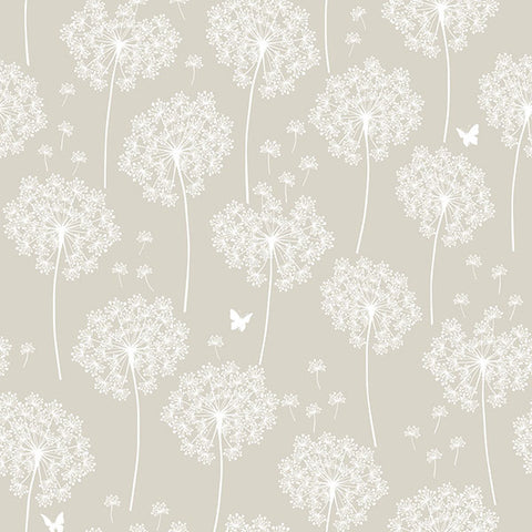 NU1651 Dandelion Taupe Peel And Stick Wallpaper