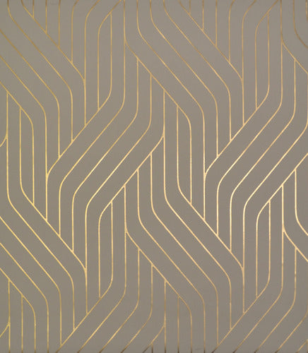 NW3518 Ebb And Flow Khaki/Gold Wallpaper