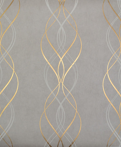 NW3550 Aurora Grey/Gold Wallpaper