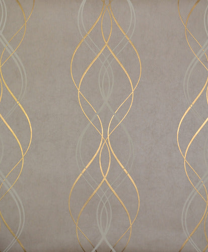 NW3552 Aurora Khaki/Gold Wallpaper