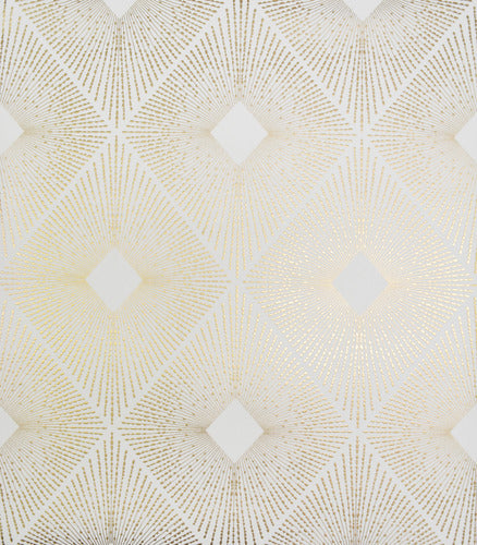 NW3592 Harlowe White/Gold Wallpaper
