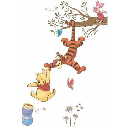 Murals Winne the Pooh Swinging for Honey Giant Wall Decal Mural