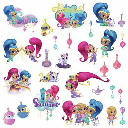 Murals Shimmer and Shine Wall Decals w/ Glitter Mural