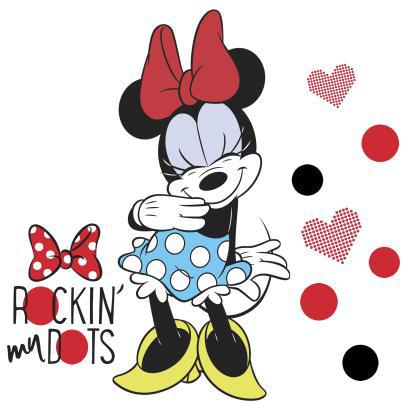 Murals Minnie Rocks the Dots Giant Wall Decal Mural